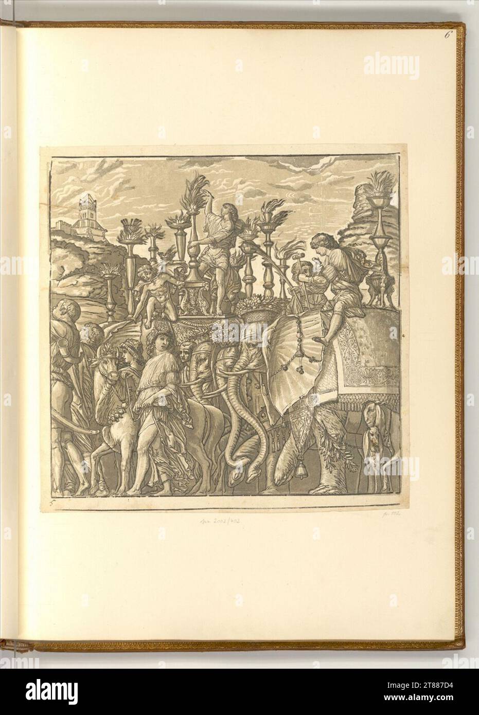 Andrea Andreani le triomphe de Jules César : Blatt 5. Clair OBSCUR gravure sur bois de quatre plaques 1599, 1599 Banque D'Images