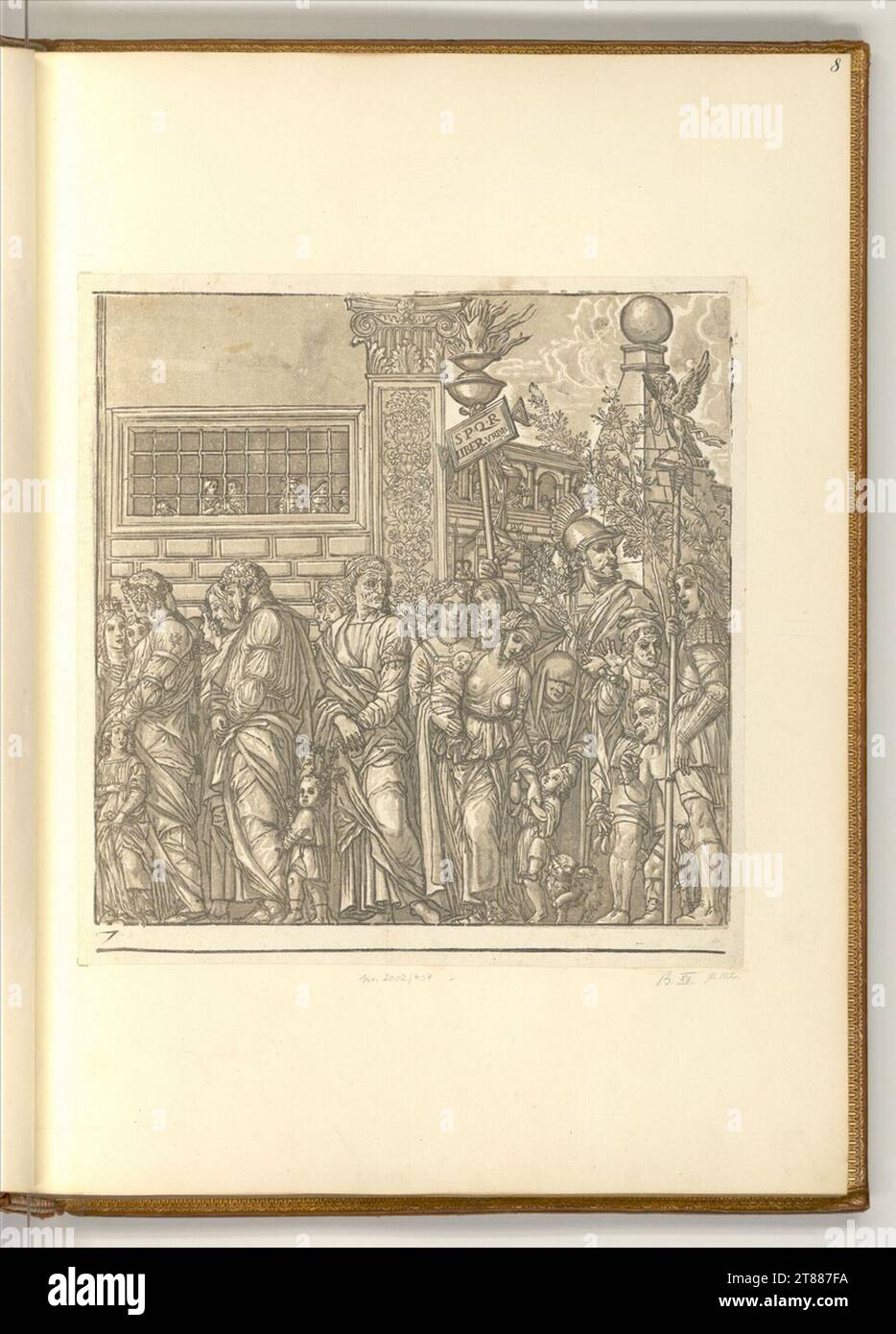 Andrea Andreani le triomphe de Jules César : feuille 7. Clair OBSCUR gravure sur bois de quatre plaques 1599, 1599 Banque D'Images