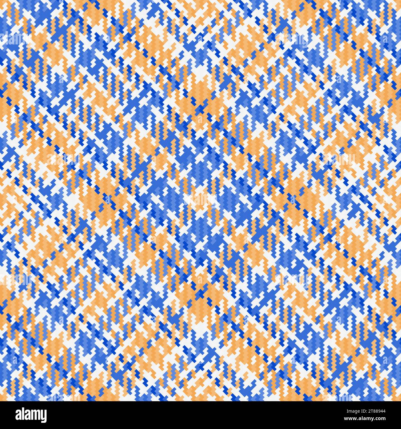 Vérifiez le plaid textile de tartan vecteur de motif avec un tissu de texture sans couture de fond dans des couleurs bleues et blanches. Illustration de Vecteur