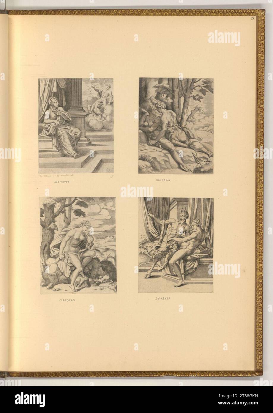 Unbestimmt (an der Entstehung Beteiligte r) les proches de Jupiter. Gravure sur cuivre 1530-1556, 1530/1556 Banque D'Images