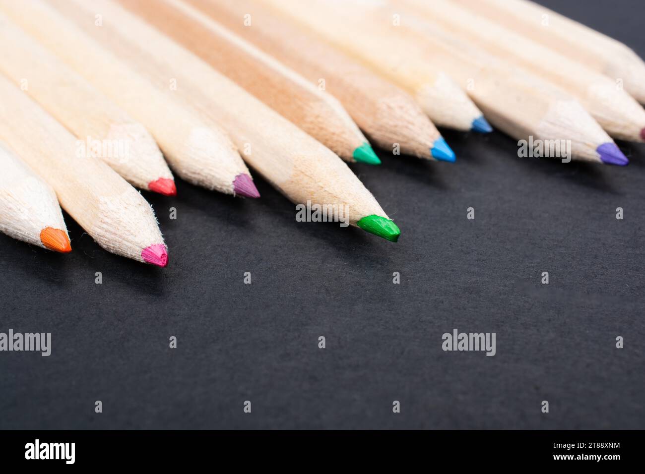 Assortiment de crayons de couleur. Crayons de couleur fr dessin Banque D'Images Assortiment de crayons de couleur. Crayons de couleur fr dessin Banque D'Images