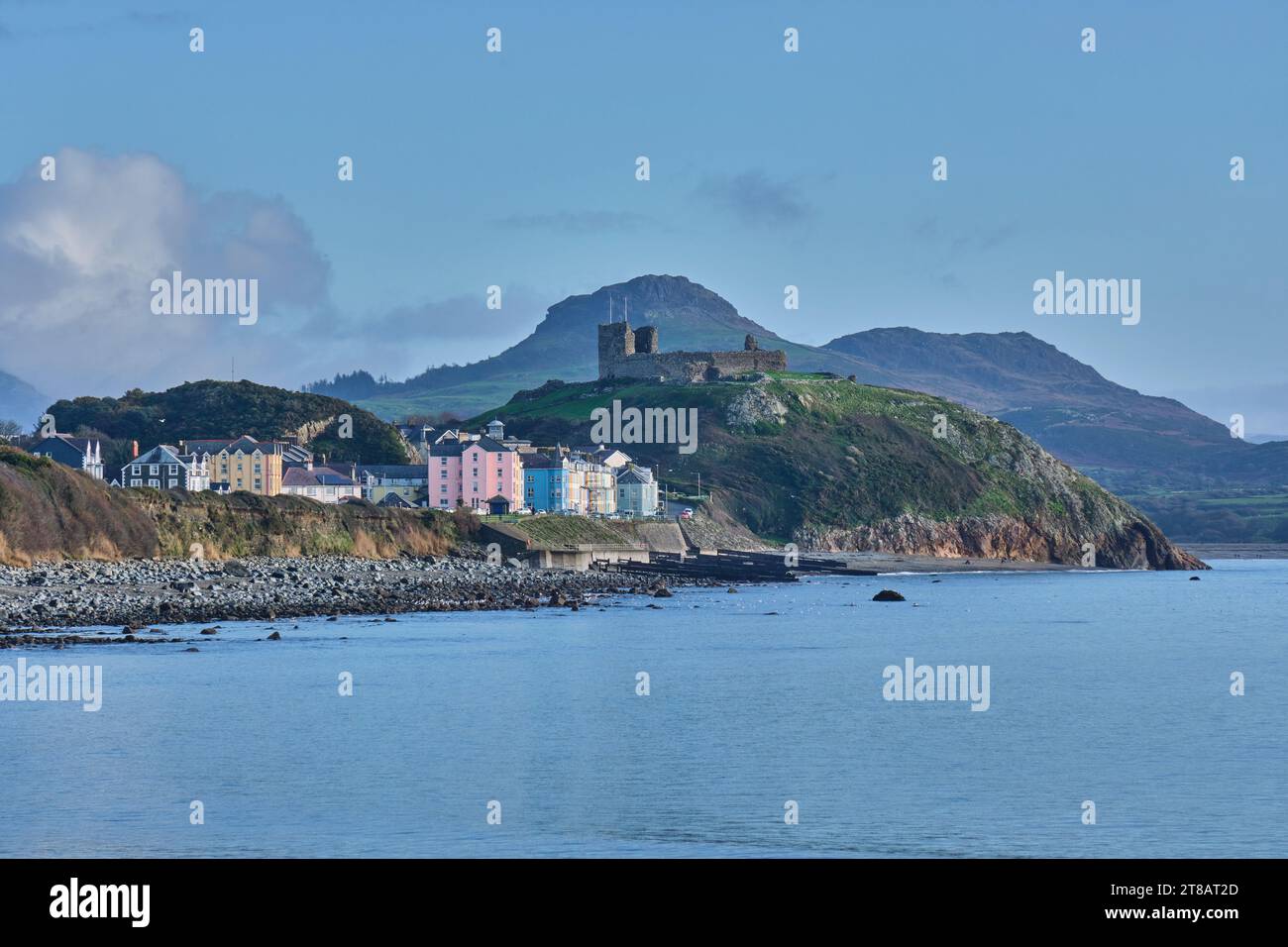 Château de Criccieth, Criccieth, Gwynedd, Pays de Galles Banque D'Images