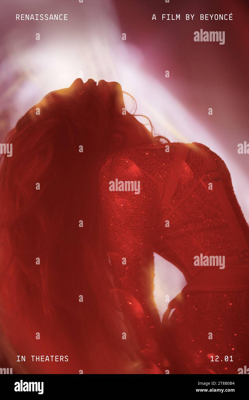Affiche de film Renaissance A film de Beyonce Banque D'Images