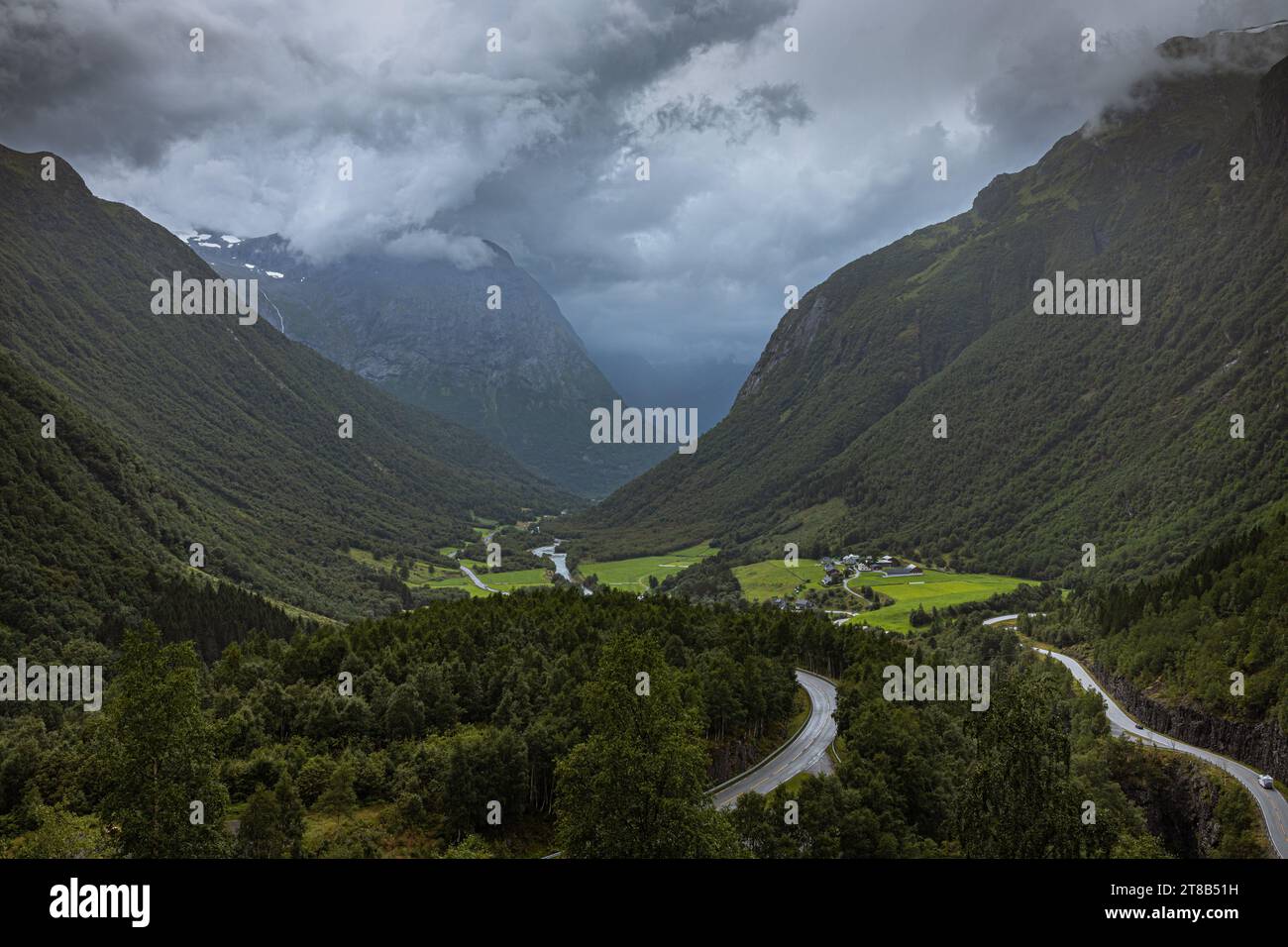 Route 15, Norvège Banque D'Images