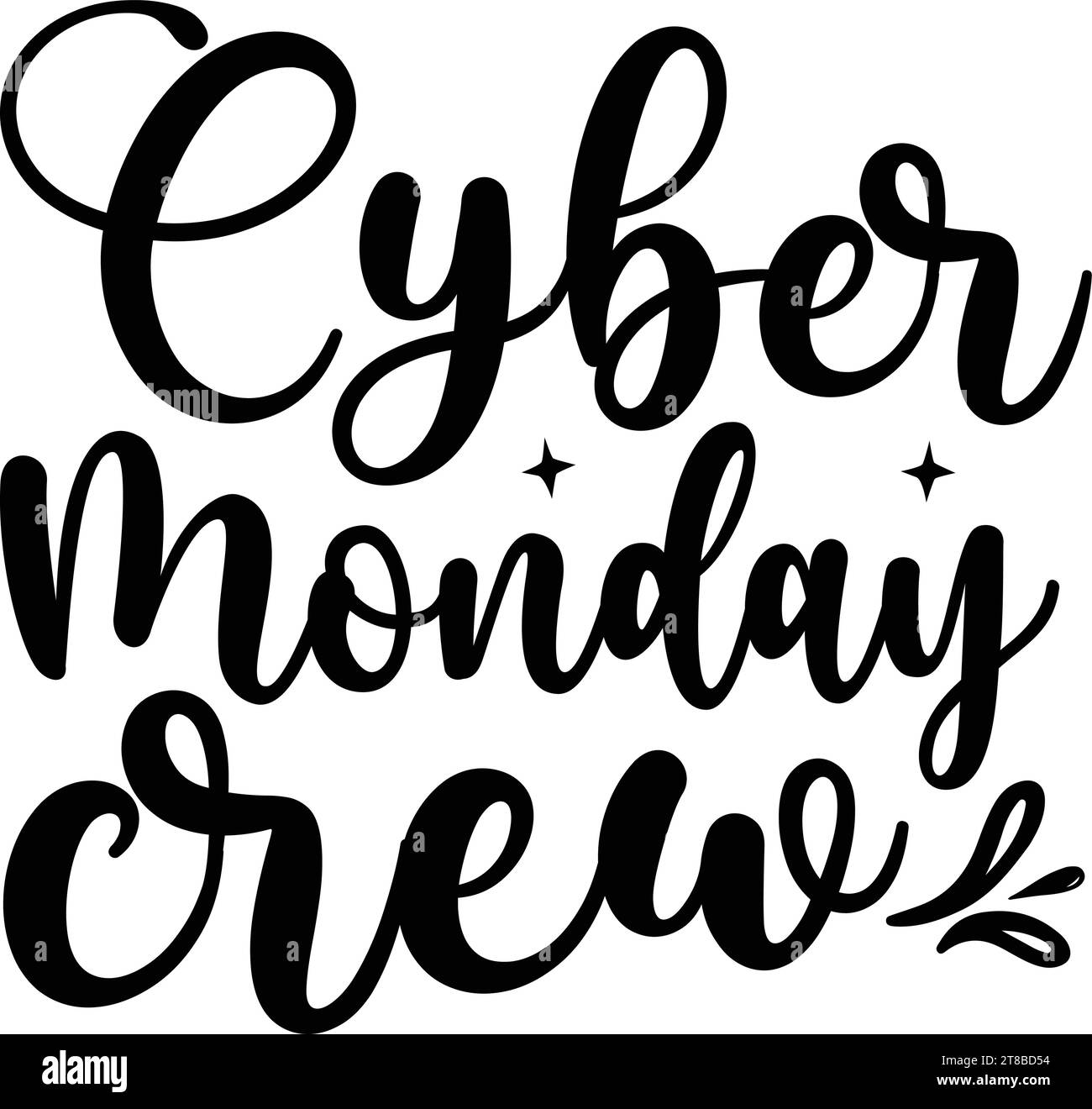 Cyber Monday Crew Illustration de Vecteur