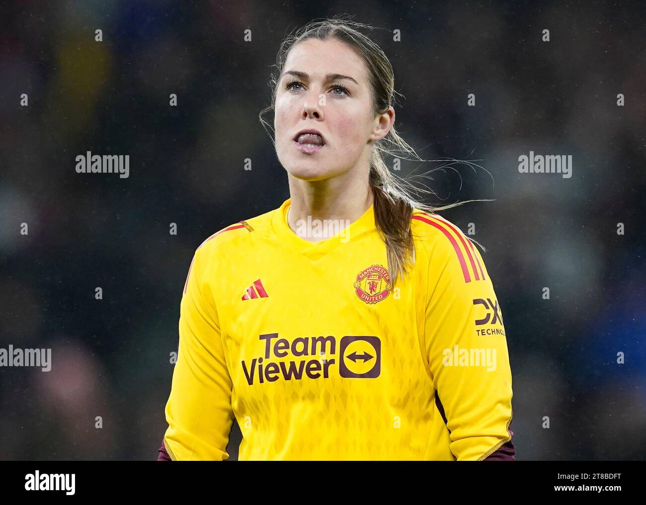 Manchester, Royaume-Uni. 19 novembre 2023. Mary Earps de Manchester United a déprimé lors du match de FA Women's Super League à Old Trafford, Manchester. Le crédit photo devrait se lire : Andrew Yates/Sportimage crédit : Sportimage Ltd/Alamy Live News Banque D'Images