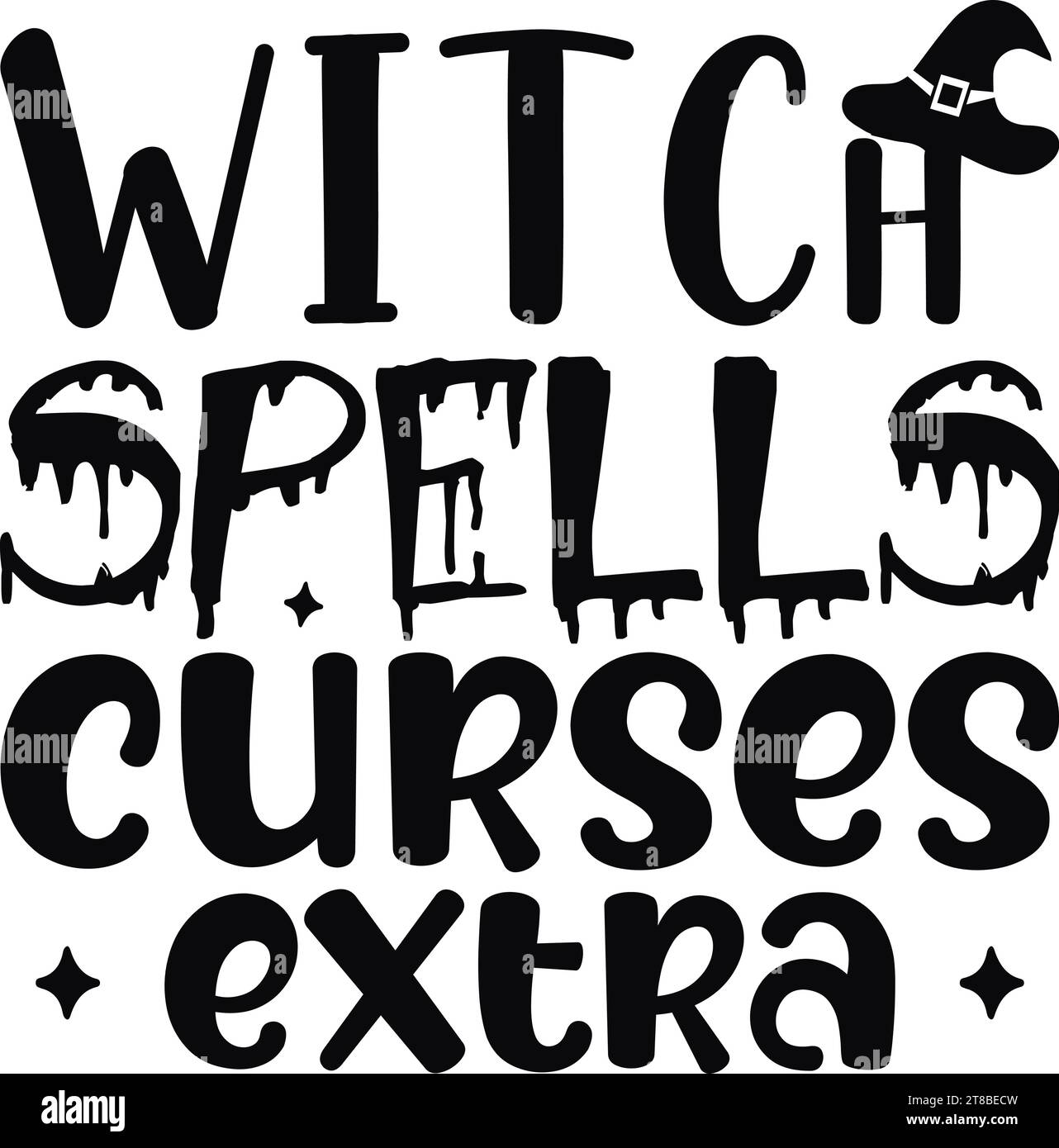 Witch Spells Curses Extra Illustration de Vecteur