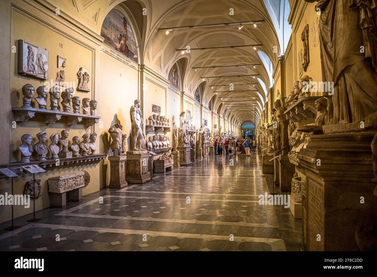 Œuvres d'art et peintures du Musée du Vatican à Rome Italie Banque D'Images