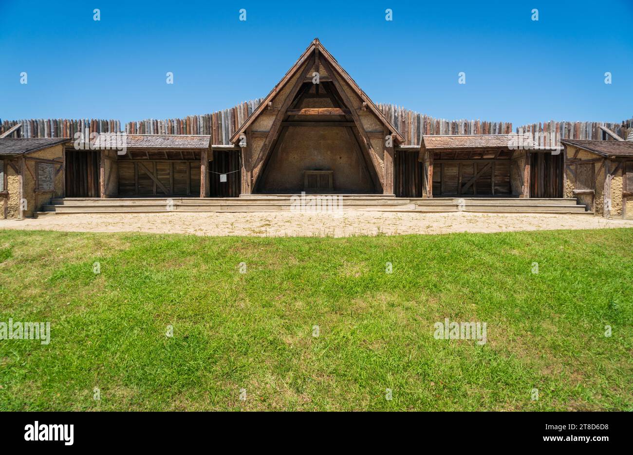 La première colonie anglaise aux États-Unis, fort Raleigh National Historic site en Caroline du Nord Banque D'Images