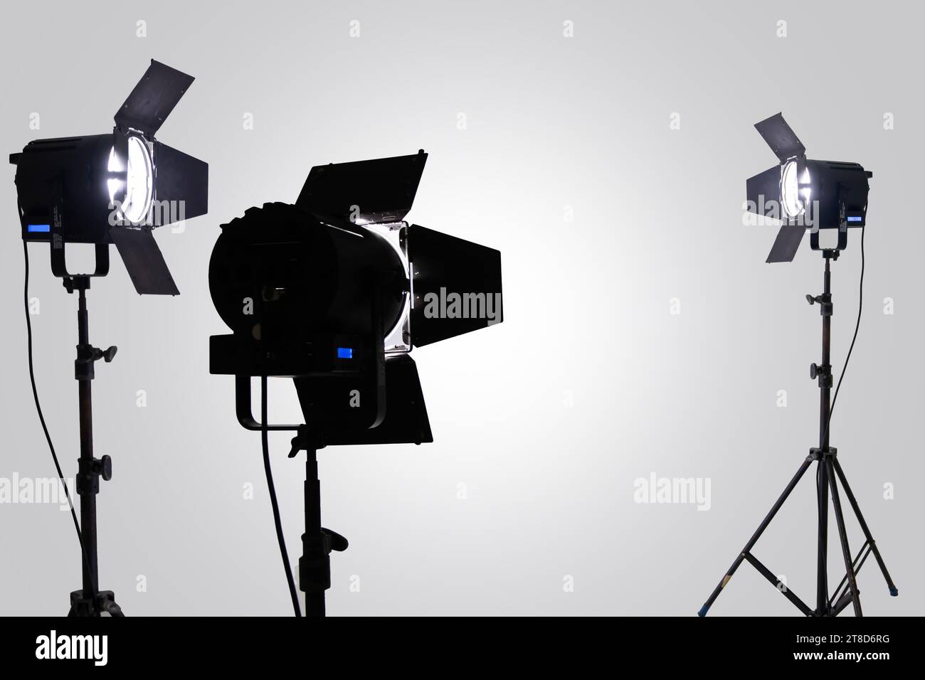 Studio éclairage de l'industrie cinématographique dans le studio. Banque D'Images