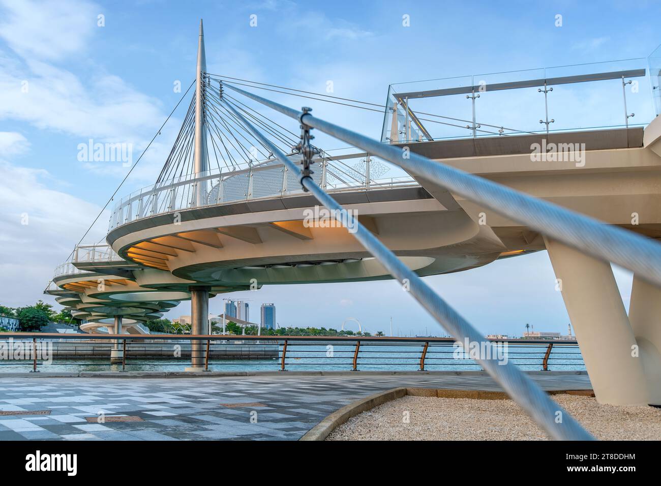 Lusail, Qatar - 18 novembre 2023 : Pont Lusail Île Qetaifan Lusail boulevard Qatar Banque D'Images