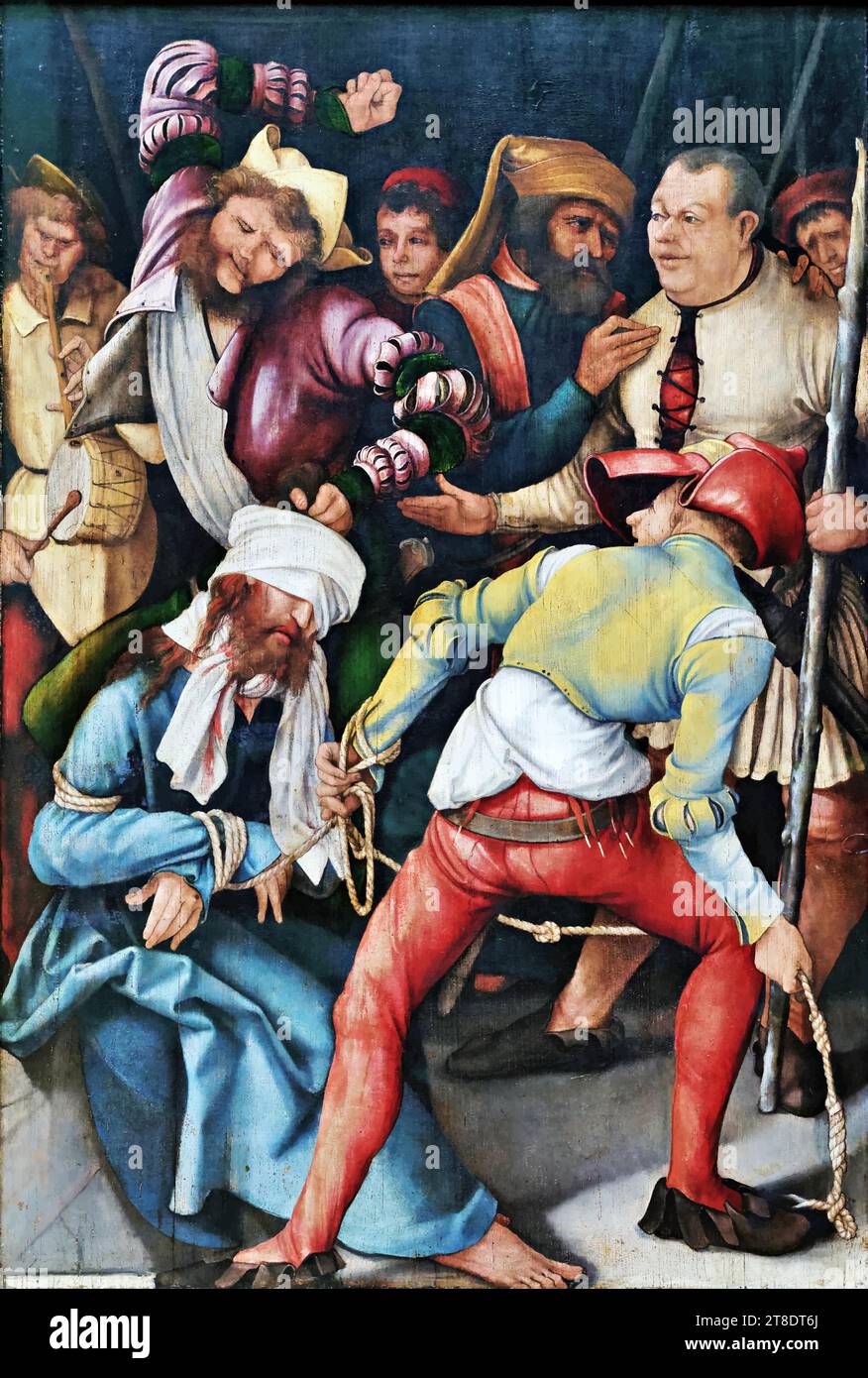 'La moquerie du Christ 1503-1505 (huile sur panneau ) par l'artiste Matthias Grünewald (1480-1528).' Illustration de Vecteur