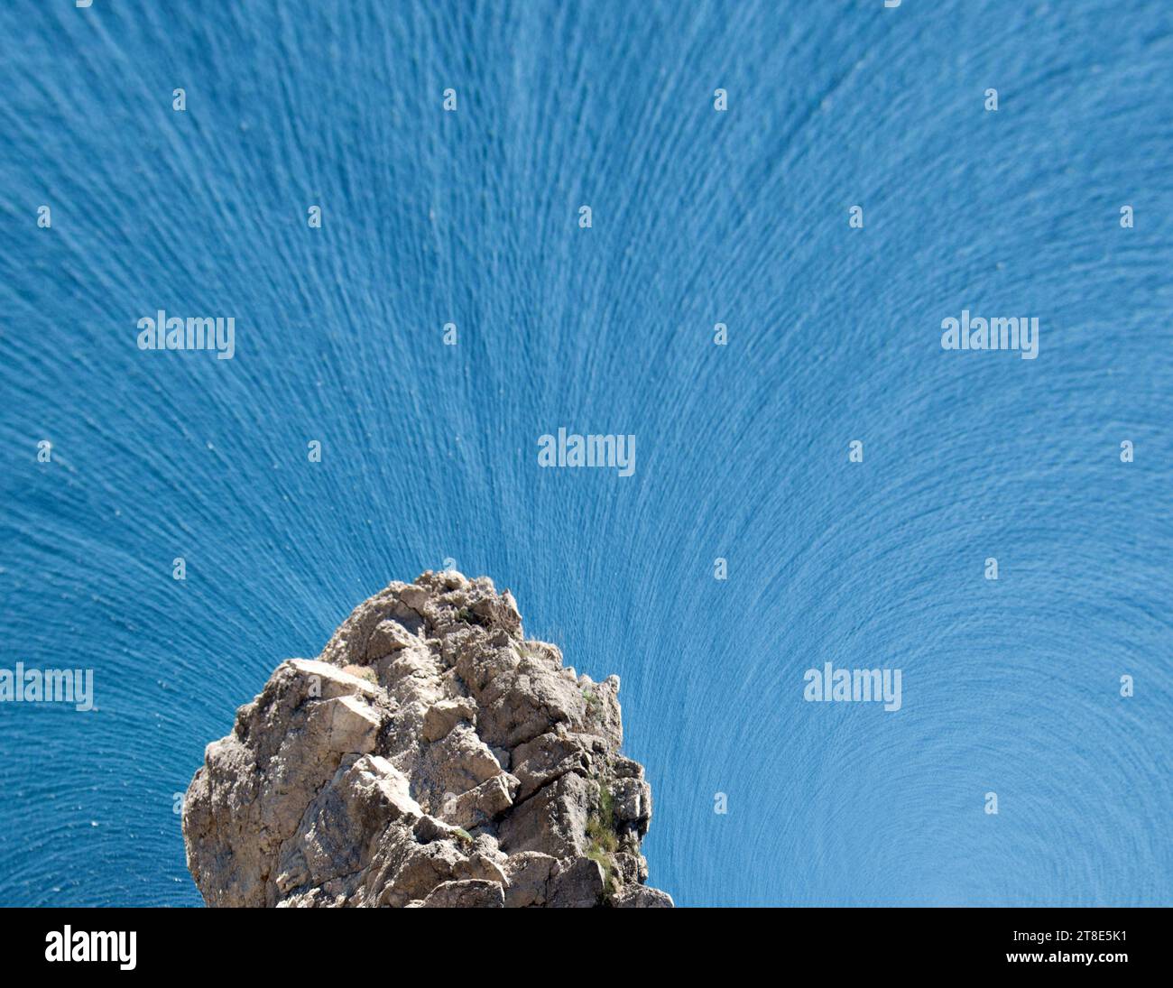 Fantaisie de roche et éventail de lumière (fontaine de lumière) Banque D'Images