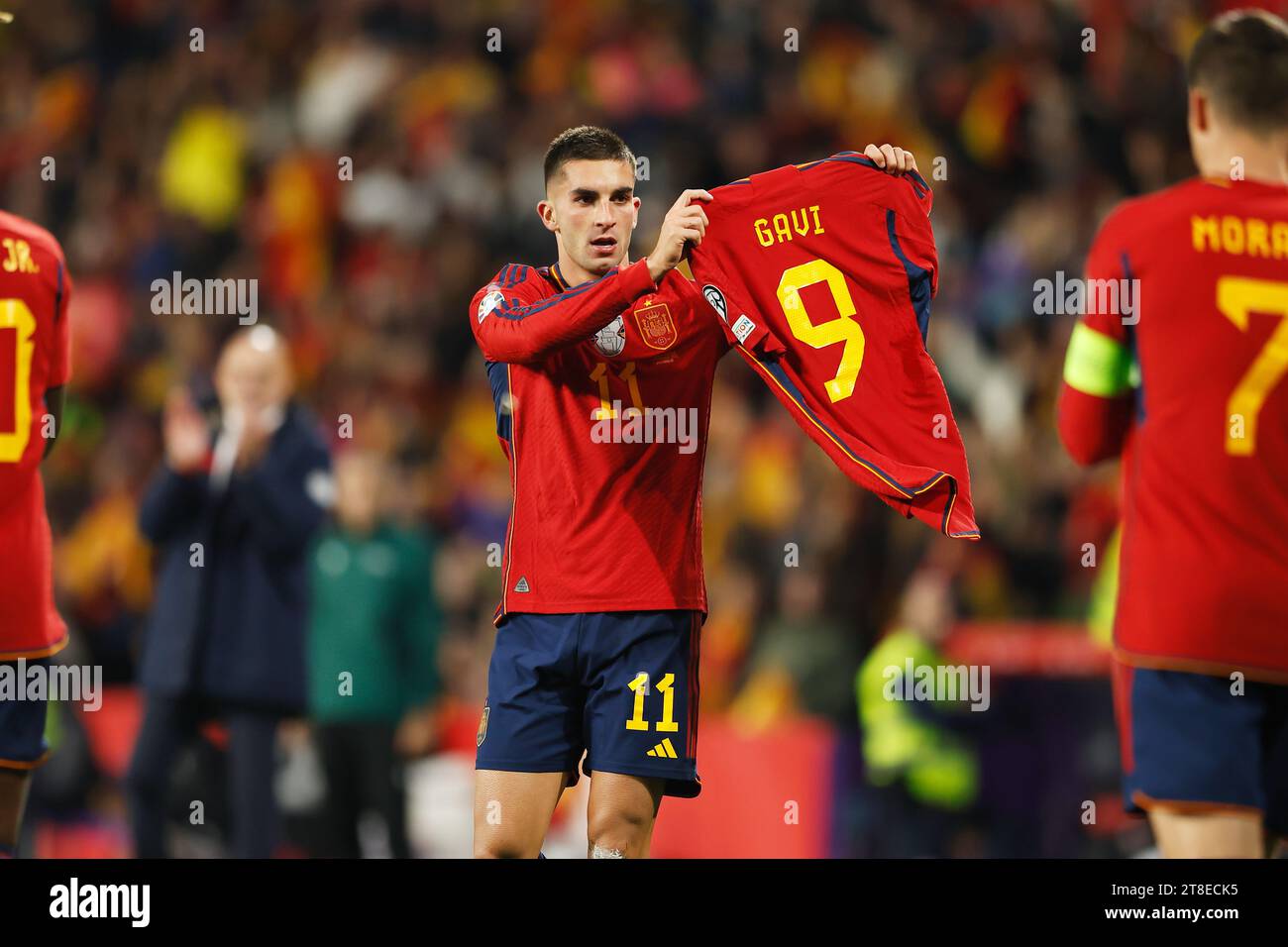 Maillot De Football Espagne Signé Par Ferran Torres - Saison 2023 - Avec Certificat D'authenticité