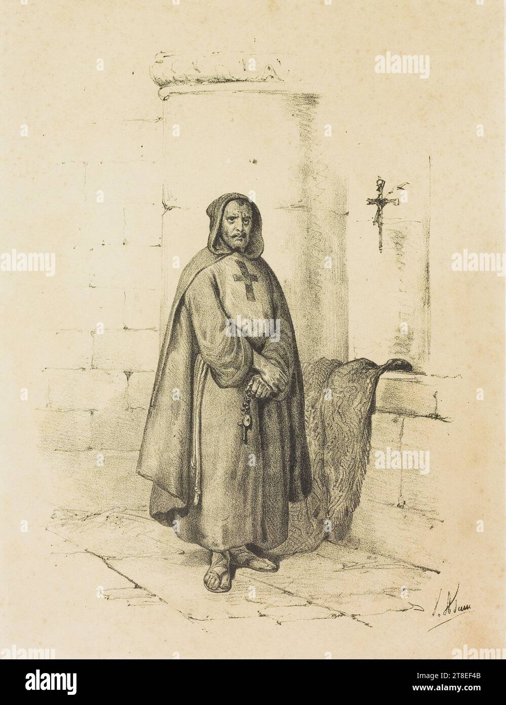 Adam. Imp. Lemercier Paris. CHARLES - QUINT (1555). Espagne, PL. 7 Banque D'Images