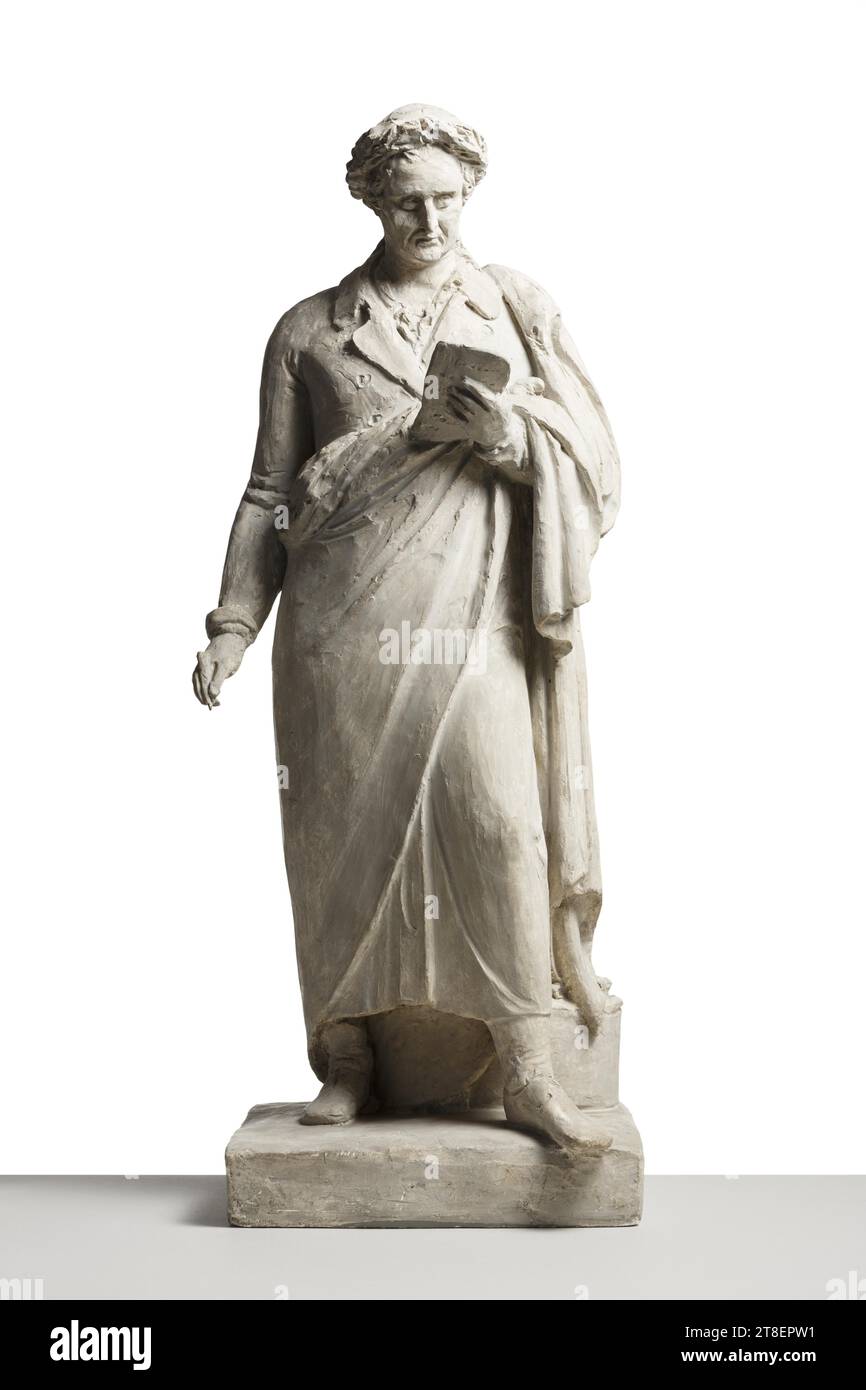 Johann Wolfgang von Goethe, Bertel Thorvaldsen, 1770-1844, probablement mai 1840, Sculpture, statuette, fonte, hauteur 69,5 cm, Sculpture, européen, modernité (1800 - 1914 Banque D'Images