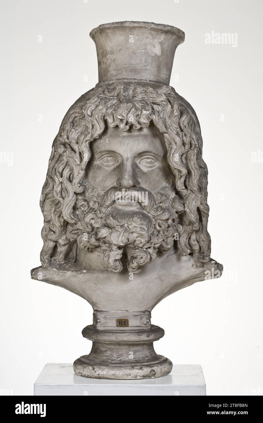 Serapis, 300 BC - 201 BC, Sculpture, tête, fonte, hauteur 84 cm, sculpture, grecque (1050 BC - 31 BC Banque D'Images