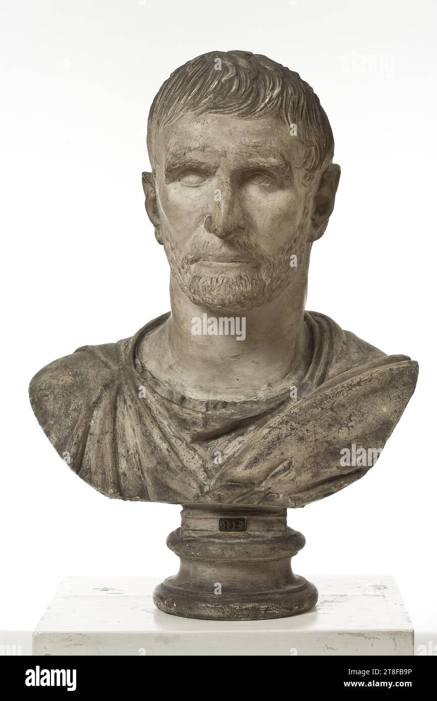 Lucius Junius Brutus, 400 BC - 301 BC, Sculpture, buste, Portrait buste, Cast, hauteur 61,5 cm, Sculpture, Roman (753 BC - 476 Banque D'Images