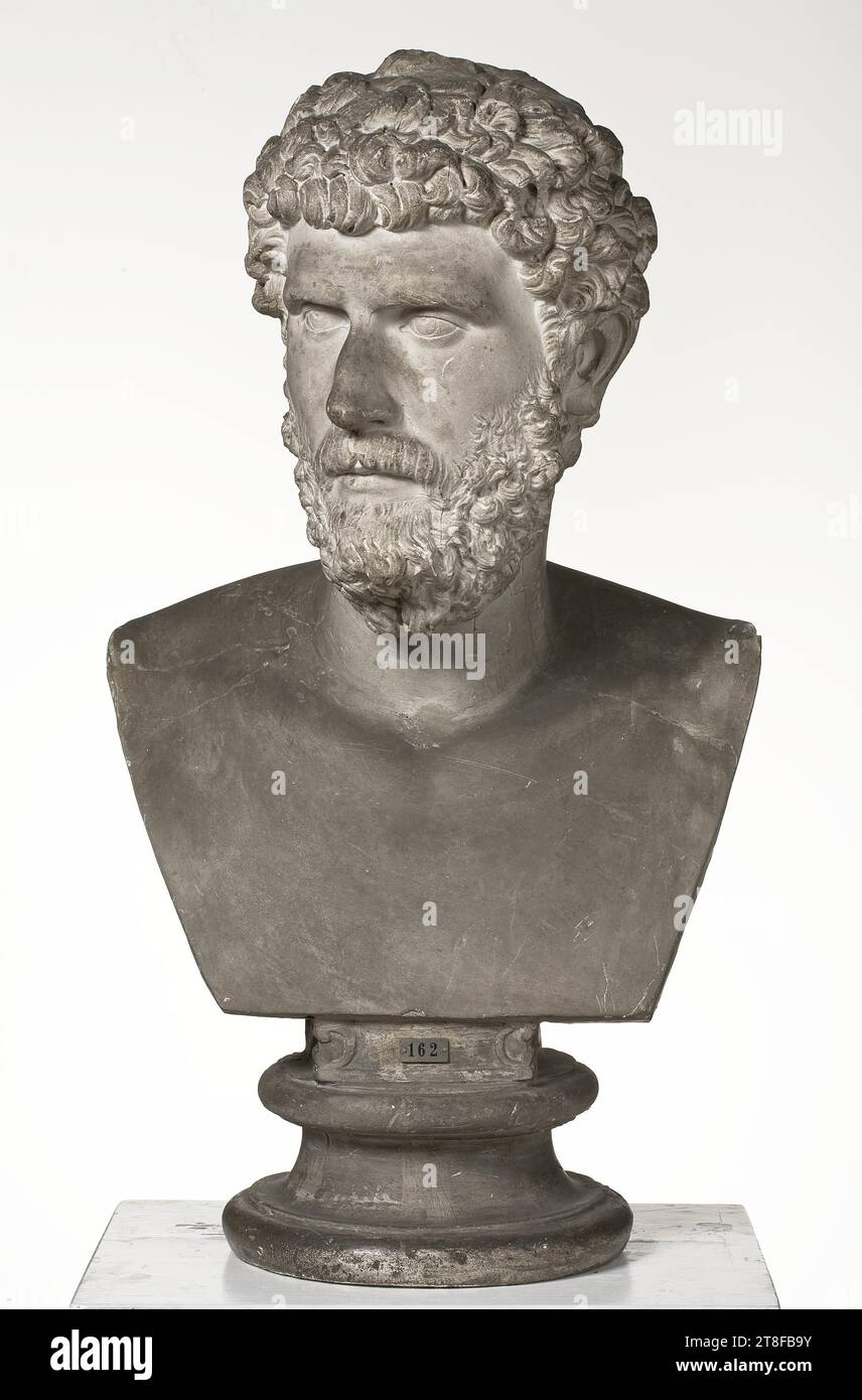 Lucius Aelius Verus, ca. 136 - 138, Sculpture, buste, fonte, hauteur 71,2 cm, sculpture, romaine (753 av. J.-C. - 476 Banque D'Images