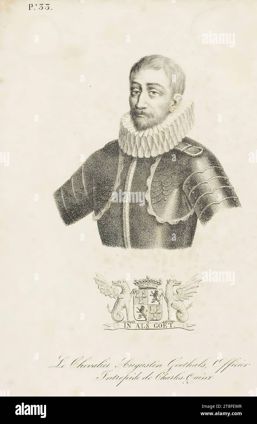 DANS ÉGALEMENT GOET P.E 33. Le Chevalier Augustin Goethals Officier, Intrepid de Charles-Quint Banque D'Images