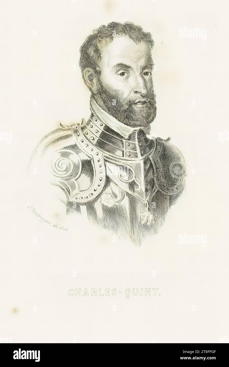 J. Vandersypen del. et sc. CHARLES-QUINT Banque D'Images
