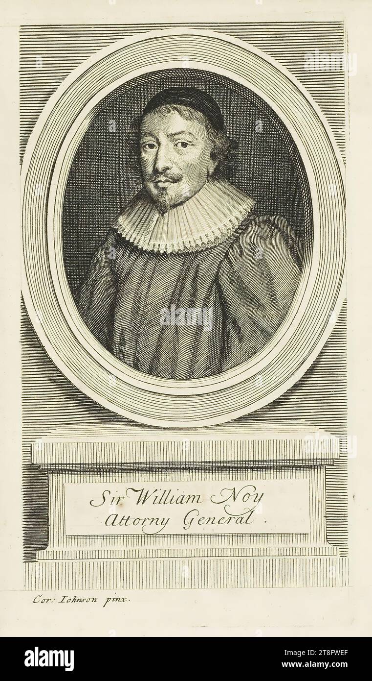 Sir William Noy, procureur général. Pour : Johnson pinx Banque D'Images