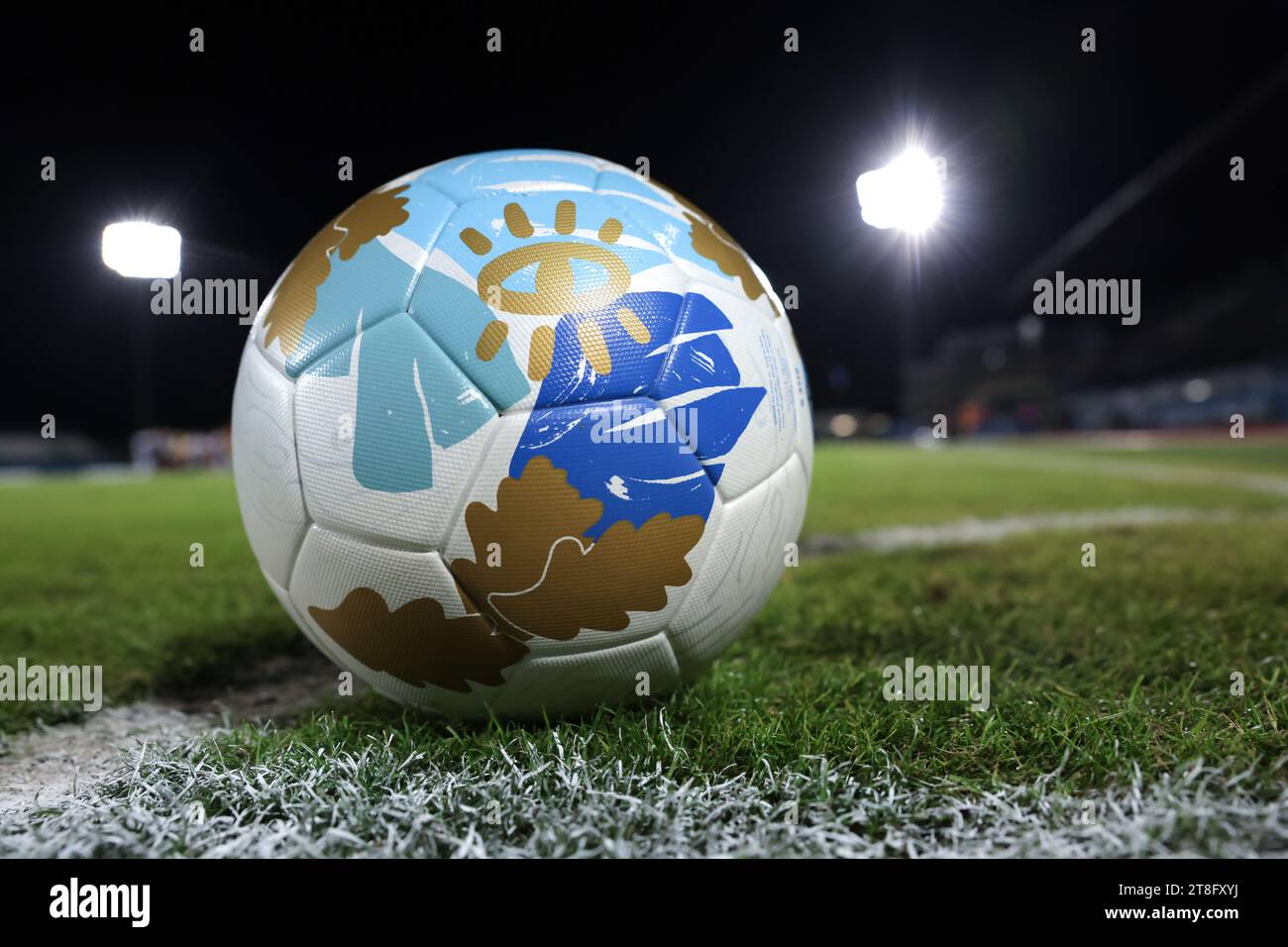 Serravalle, Italie. 16 novembre 2023. Match officiel de la Fédération de football de San Marino lors du match de qualification du championnat d'Europe des moins de 21 ans de l'UEFA au stade San Marino, Serravalle. Le crédit photo devrait se lire : Jonathan Moscrop/Sportimage crédit : Sportimage Ltd/Alamy Live News Banque D'Images