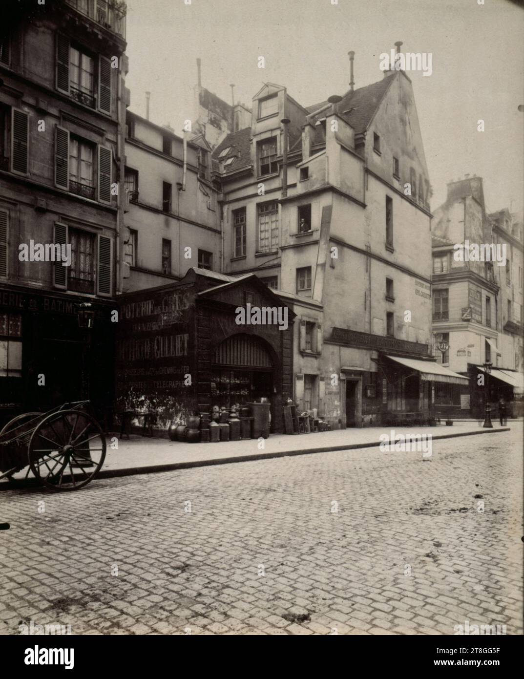 46 rue des Archives, 4e arrondissement, Paris, Atget, Eugène (Jean Eugène Auguste Atget), photographe, Photographie, Arts graphiques, Albumen print, dimensions - travail : hauteur : 21,7 cm, largeur : 17,6 cm Banque D'Images