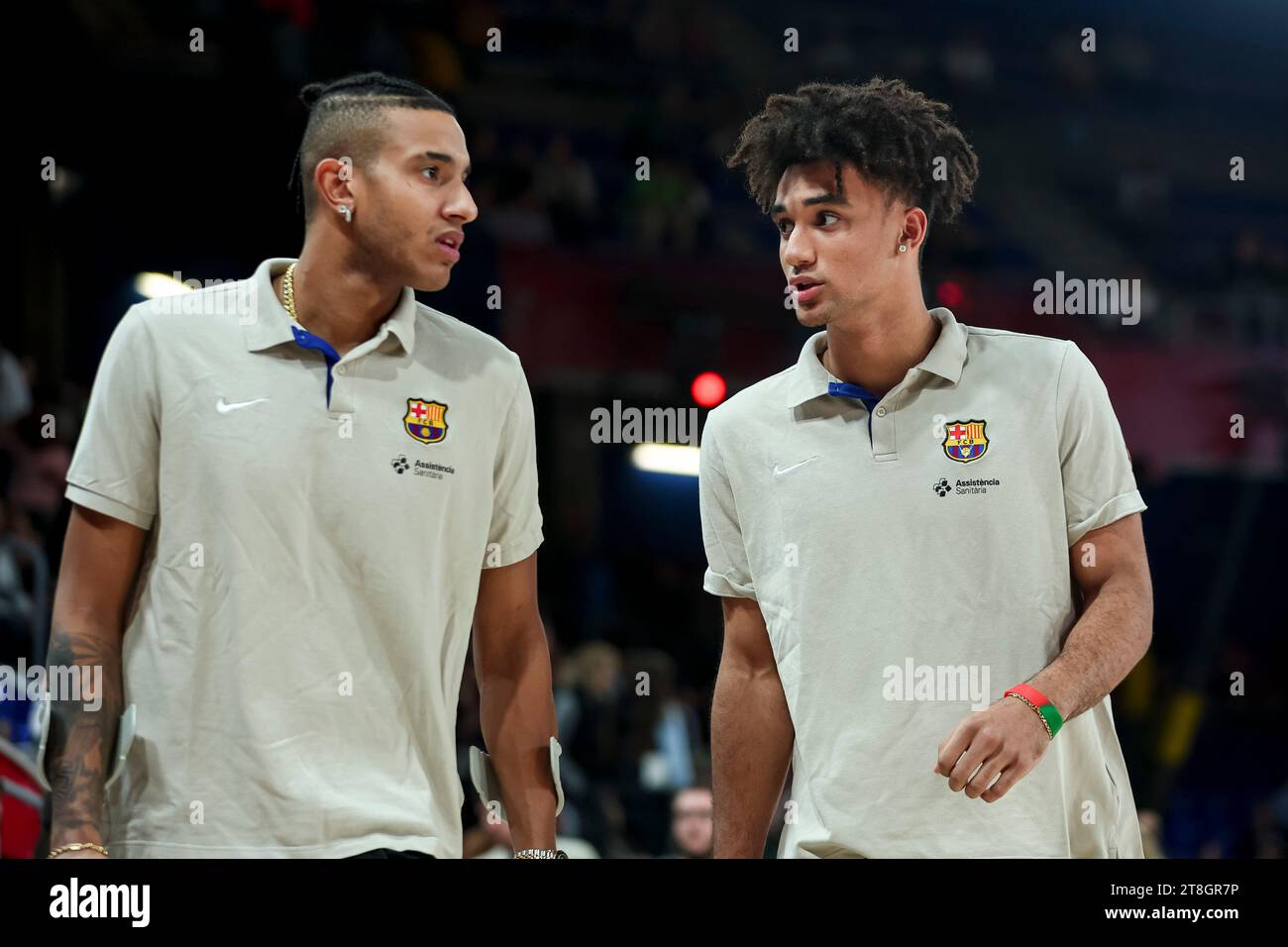 Barcelone, Espagne. 17 novembre 2023. BARCELONE, ESPAGNE - NOVEMBRE 17 : lors du match de Turkish Airlines Euroleague entre le FC Barcelone et Valencia basket au Palau Blaugrana le 17 novembre 2023 à Barcelone, Espagne crédit : DAX Images/Alamy Live News Banque D'Images