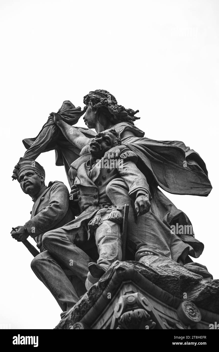 Los Hijos del Estado de Veracruz Defensores de la Pátria, statue, parc central, Orizaba, Veracruz, 2022 Banque D'Images