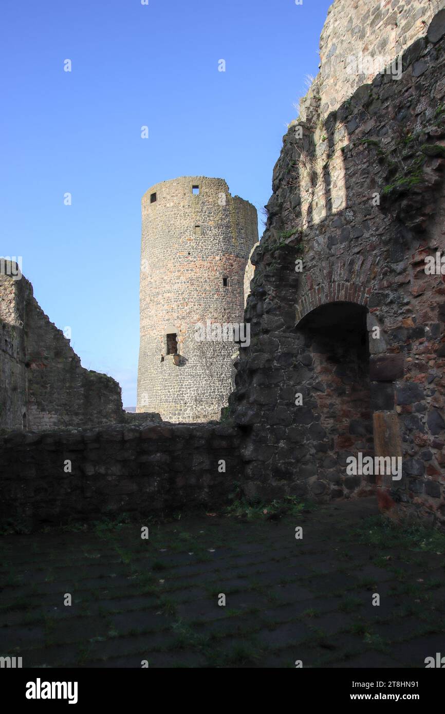 Vieux château Münzenberg Banque D'Images