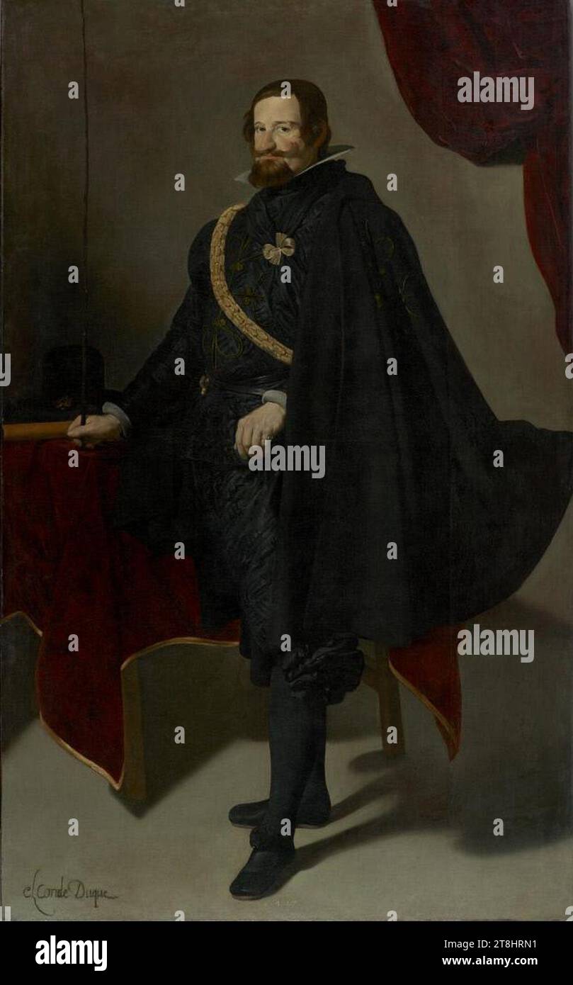 Diego Velázquez - Gaspar de Guzmán, comte-duc d'Olivares - A104 - Société hispanique d'Amérique. Banque D'Images