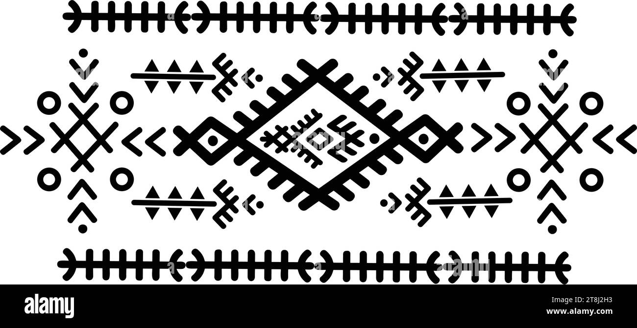 Symbole berbère, Tifinagh, design berbère, culture amazigh, tatouage amazigh.Vector illustration. Illustration de Vecteur