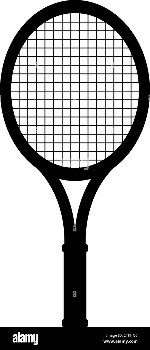 Silhouette de raquette de tennis. Illustration vectorielle Illustration de Vecteur