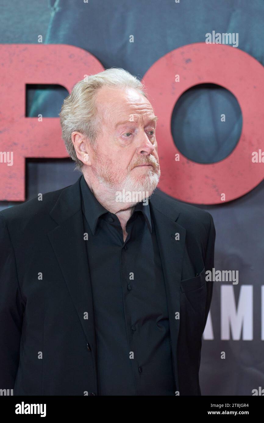 Madrid. Espagne. 20231120, Ridley Scott assiste à la première de Napoleon au Musée du Prado le 20 novembre 2023 à Madrid, Espagne Credit : MPG/Alamy Live News Banque D'Images