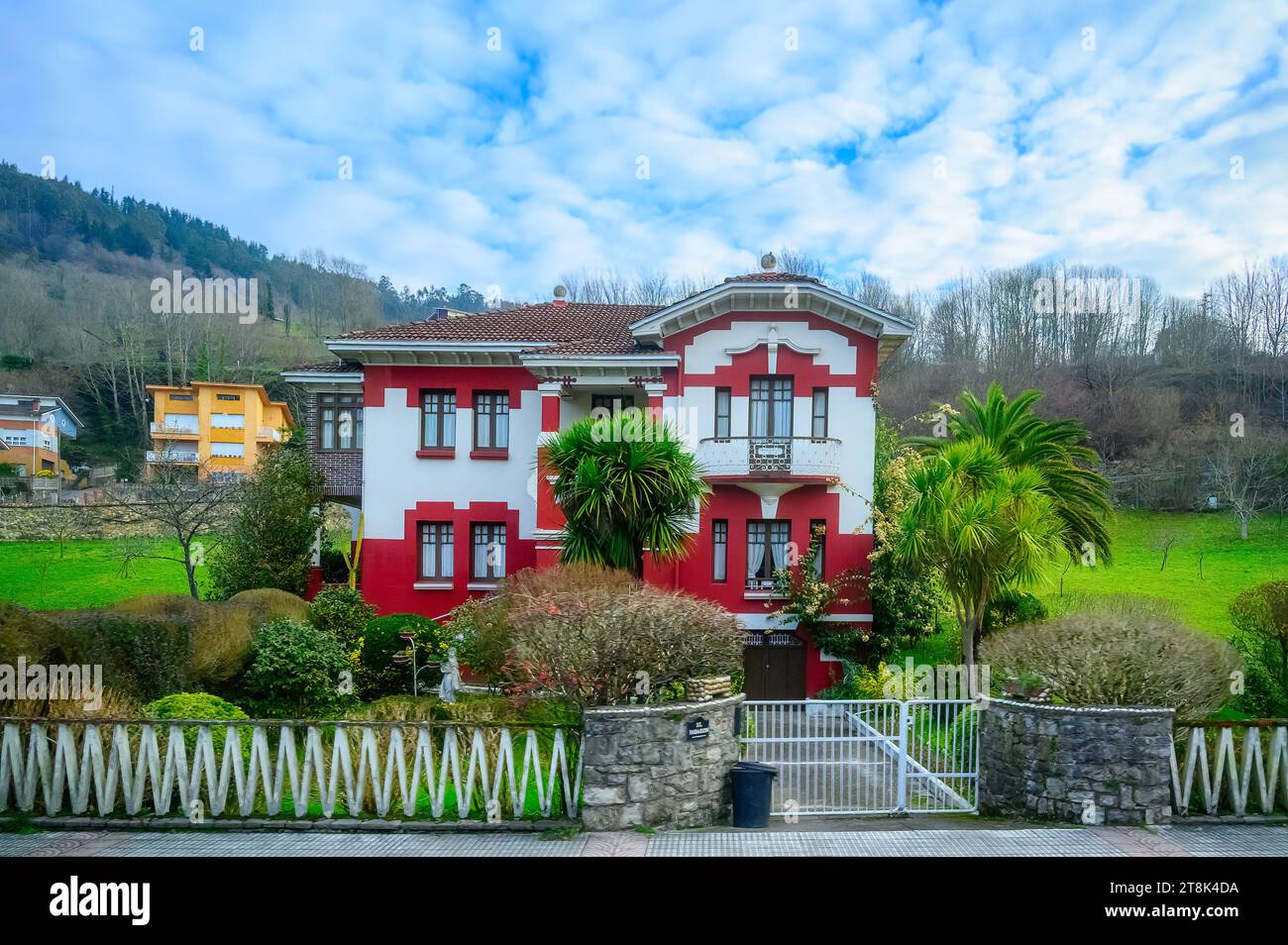 Bâtiment rural et paysage en Andalousie, Espagne Banque D'Images