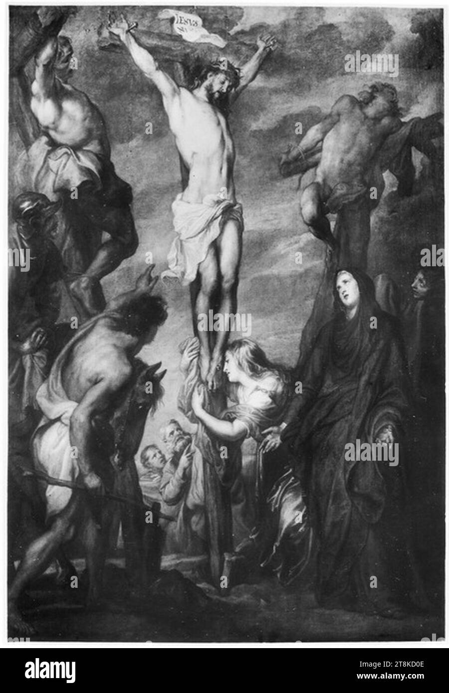 Van Dyck - la mort du Christ sur la croix à Gogotha, ca. 1628-1630. Banque D'Images