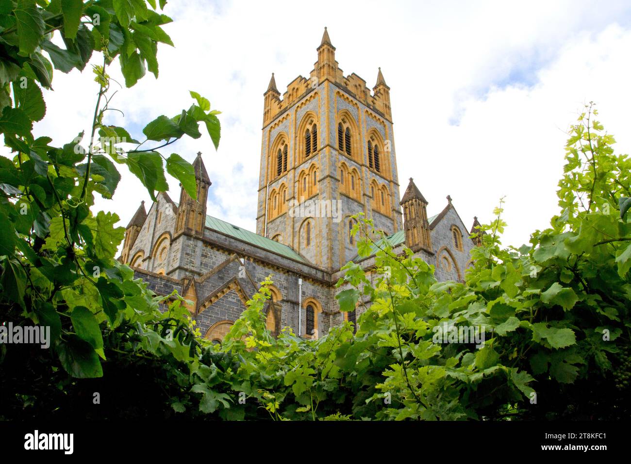 Buckfast Abbey, qui fait partie d'un monastère bénédictin actif et dédié à St.Mary, à Buckfast, Devon, Angleterre, GB en août Banque D'Images
