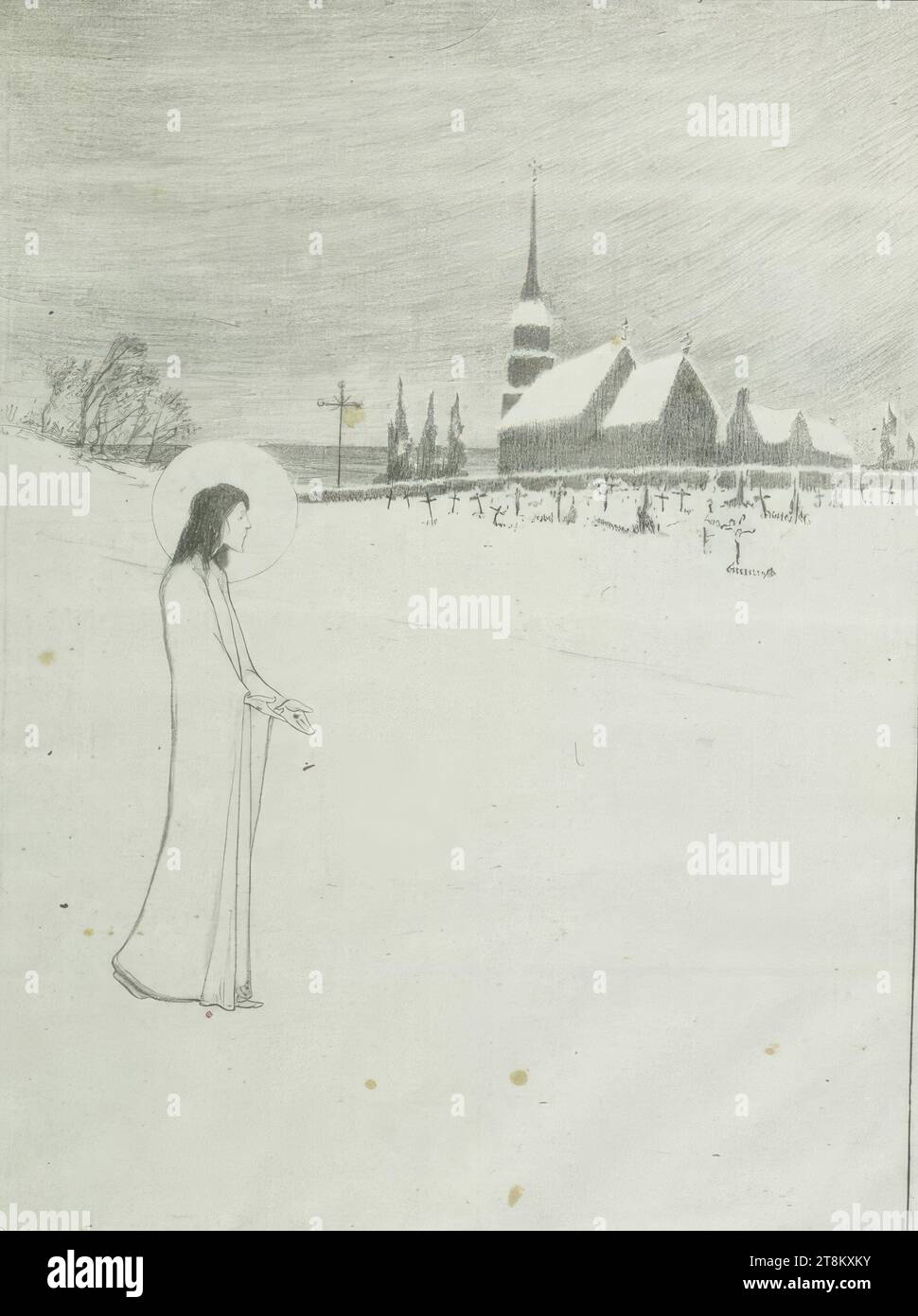 Uh ! C'est peut être bien moi, Maurice Dumont, France, 1869 - 1899, 1897, tirage, lithographie, feuille : 40,3 x 31,5 cm, M.o., M. U. 'IMPERIAL ROYAL COURT LIBRARY Banque D'Images