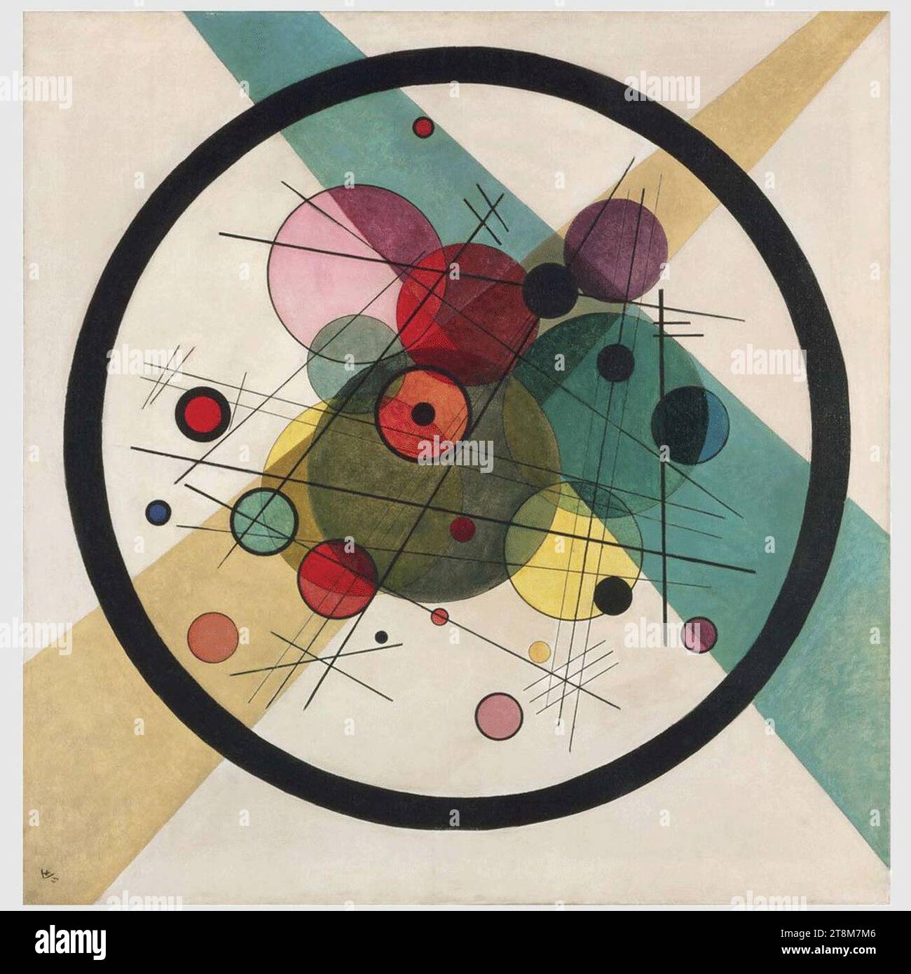 Vassily Kandinsky, 1923 - cercles dans un cercle. Banque D'Images