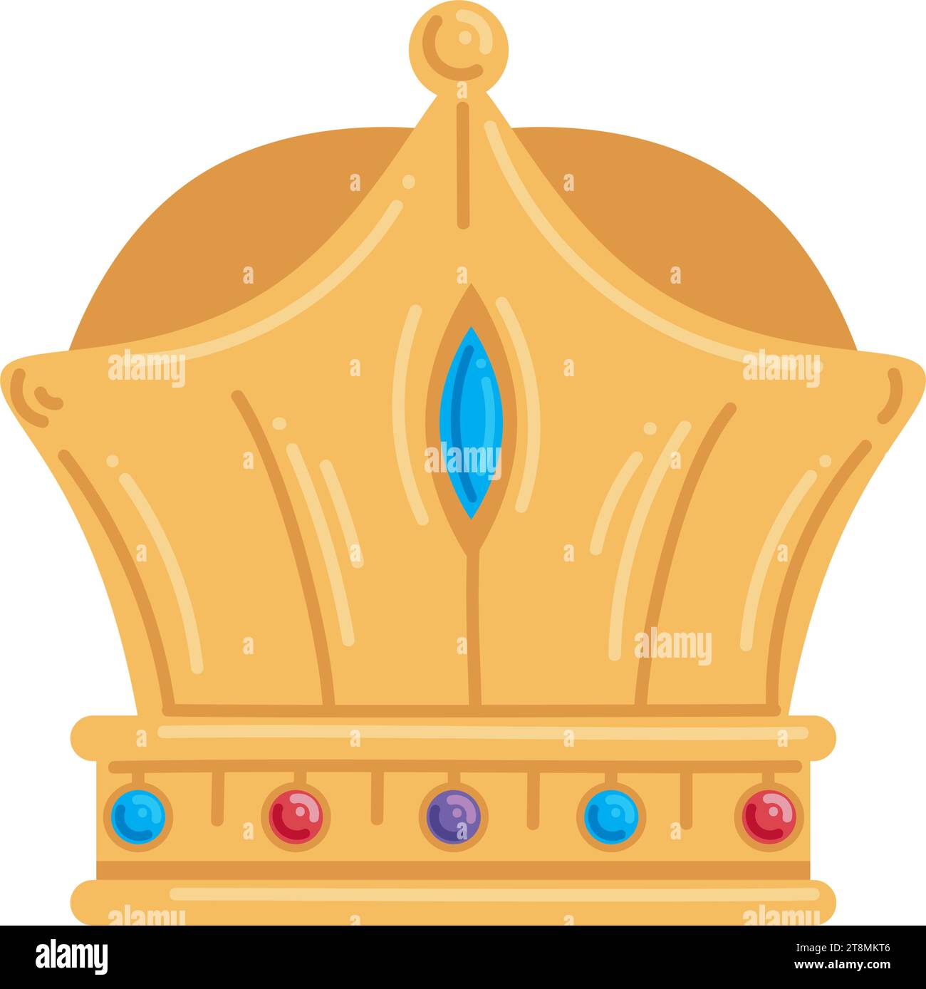 couronne dorée epiphany Illustration de Vecteur