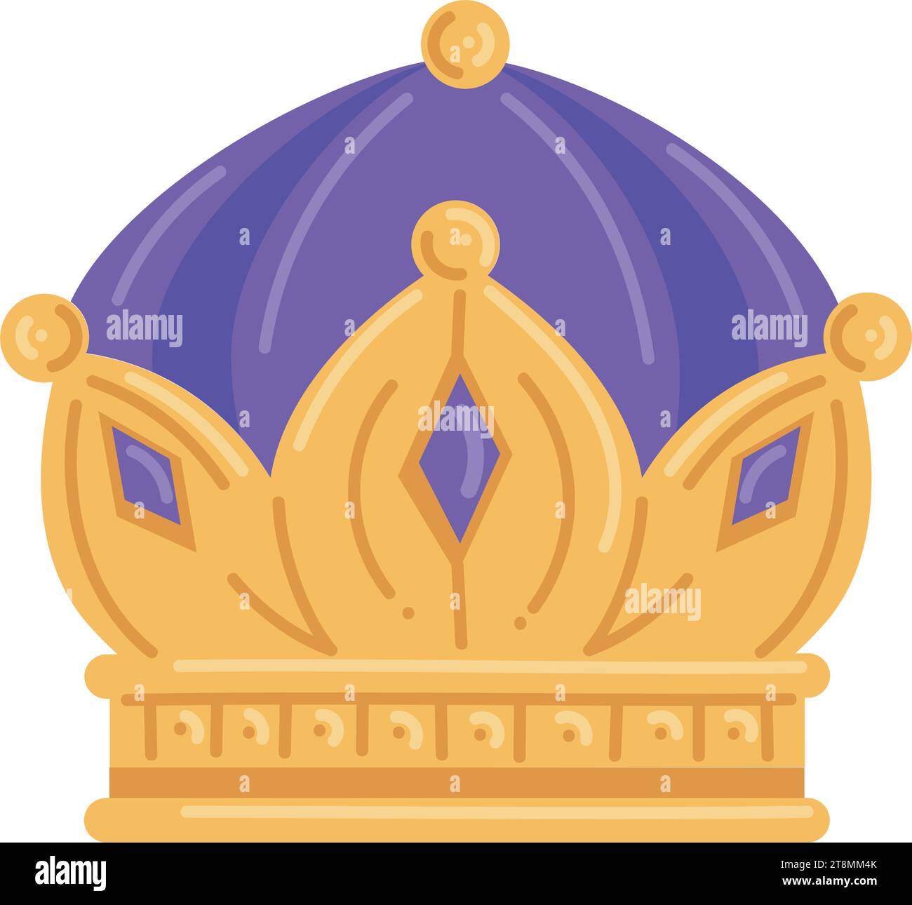 couronne d'épiphanie de trois rois sages Illustration de Vecteur