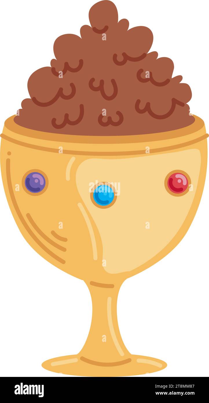 epiphany encens pot doré Illustration de Vecteur