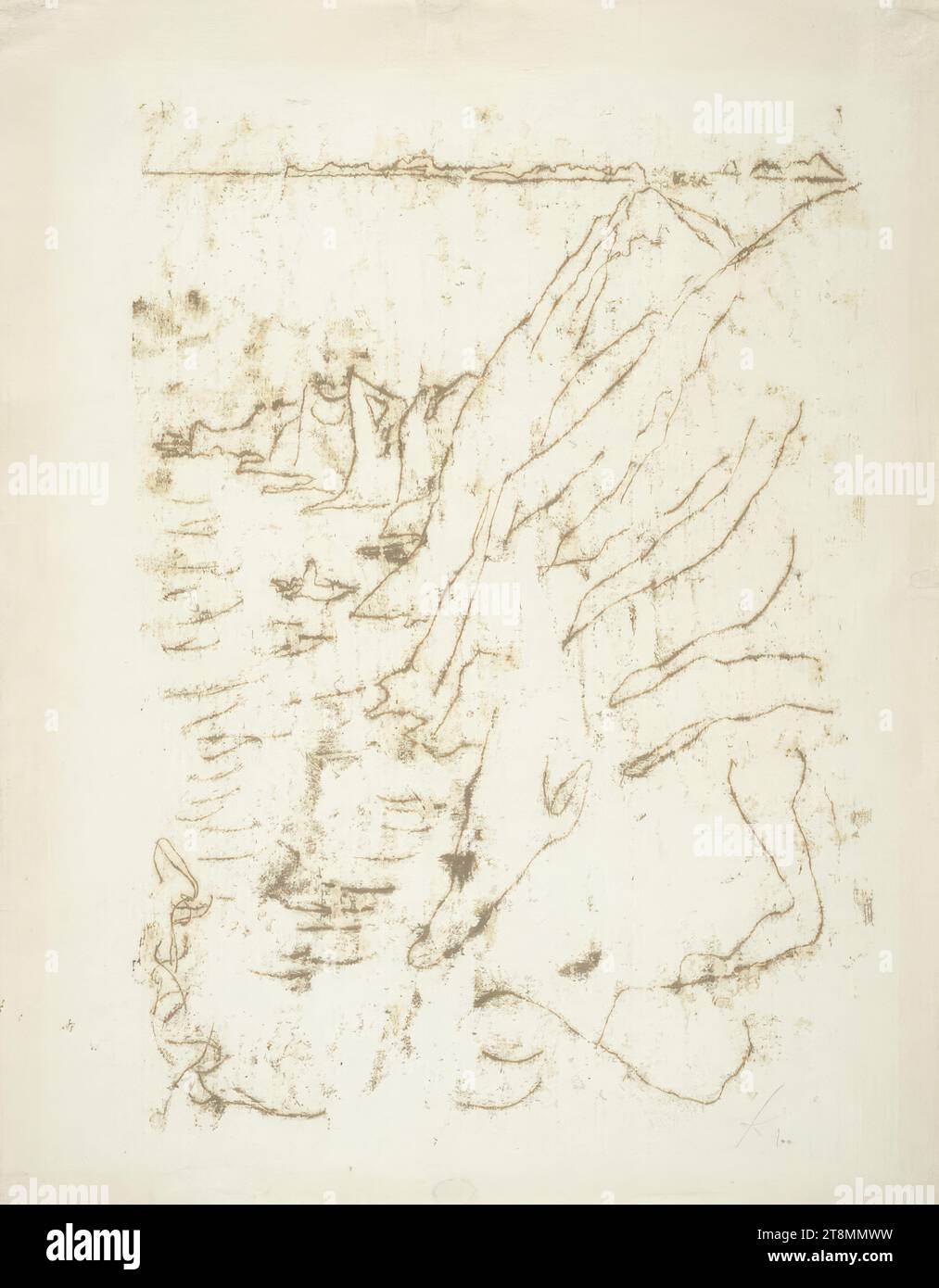 Journal de Port Cros : la côte sud, au-dessus de celle-ci Porquerolles, Paul Klee (Münchenbuchsee 1879 - 1940 Muralto), 1933, 474 (J 14), dessin, crayon sur papier sur carton, 42 x 29,3 cm, en bas à gauche 'la côte sud de Port Cros, au-delà de Porquerolles'; mi.U. 'journal Port Cros, la côte sud, au-dessus de Porquerolless' (sur le carton avec bordure Banque D'Images Journal de Port Cros : la côte sud, au-dessus de celle-ci Porquerolles, Paul Klee (Münchenbuchsee 1879 - 1940 Muralto), 1933, 474 (J 14), dessin, crayon sur papier sur carton, 42 x 29,3 cm, en bas à gauche 'la côte sud de Port Cros, au-delà de Porquerolles'; mi.U. 'journal Port Cros, la côte sud, au-dessus de Porquerolless' (sur le carton avec bordure Banque D'Images