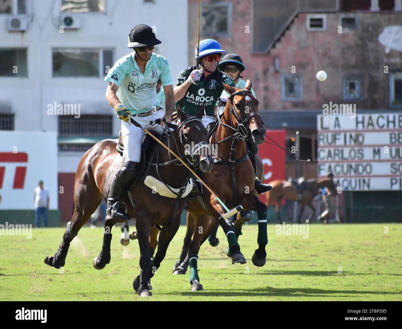 Scène du 130e Championnat Open d'Argentine de Polo (Campeonato Argentino abierto de Polo) sur 18 11 2023, match la hache la Roca vs la hache Cria Banque D'Images