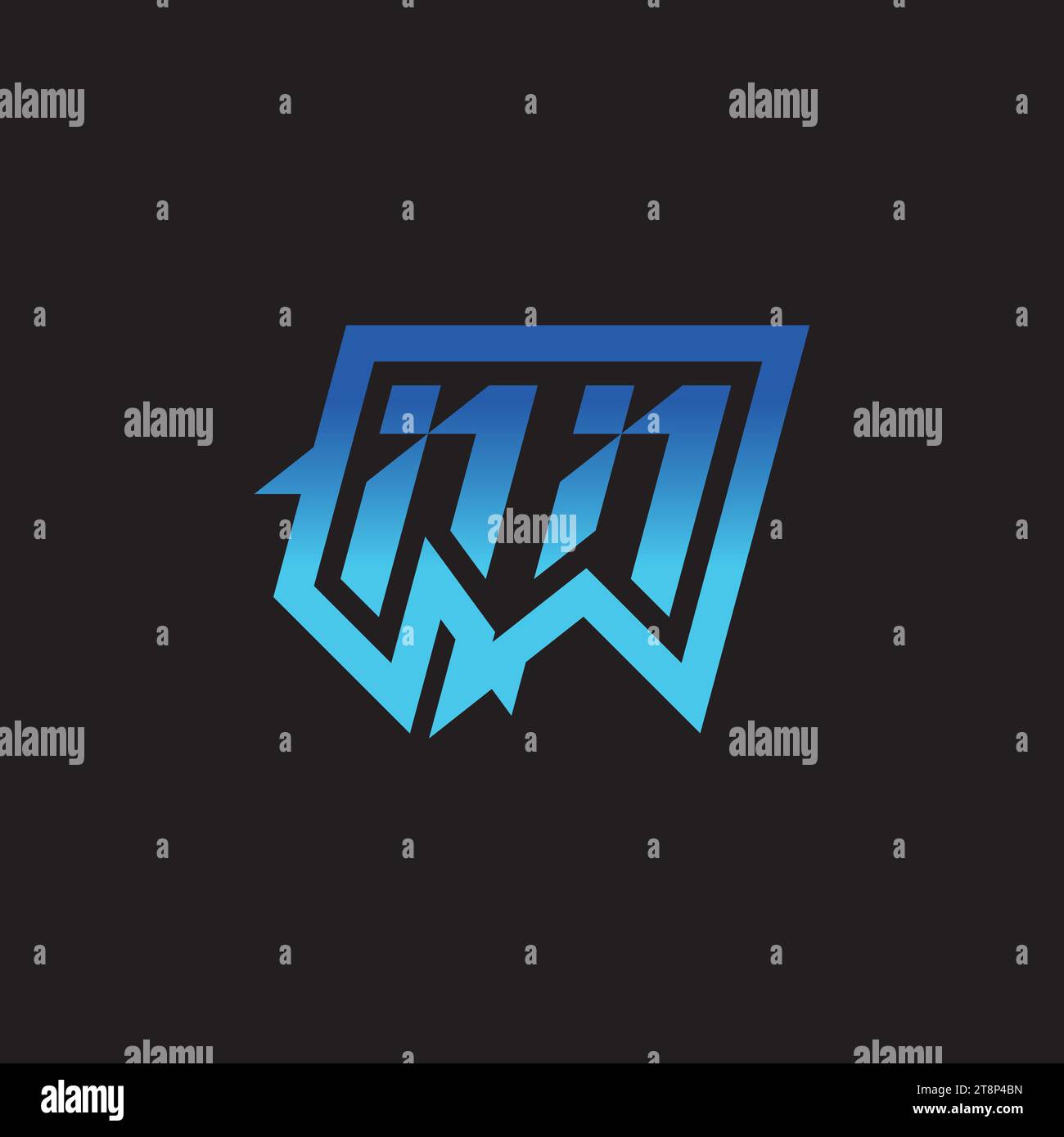 NN inspiration initiale logo design eSport et idées de clan de jeu Illustration de Vecteur
