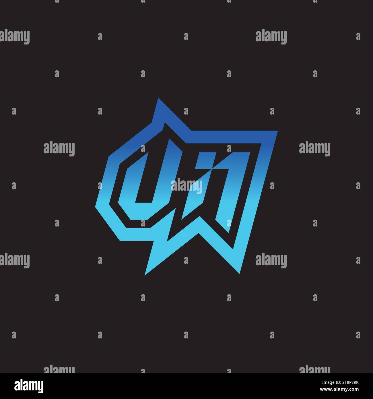 VN inspiration initiale logo design eSport et idées de clan de jeu Illustration de Vecteur