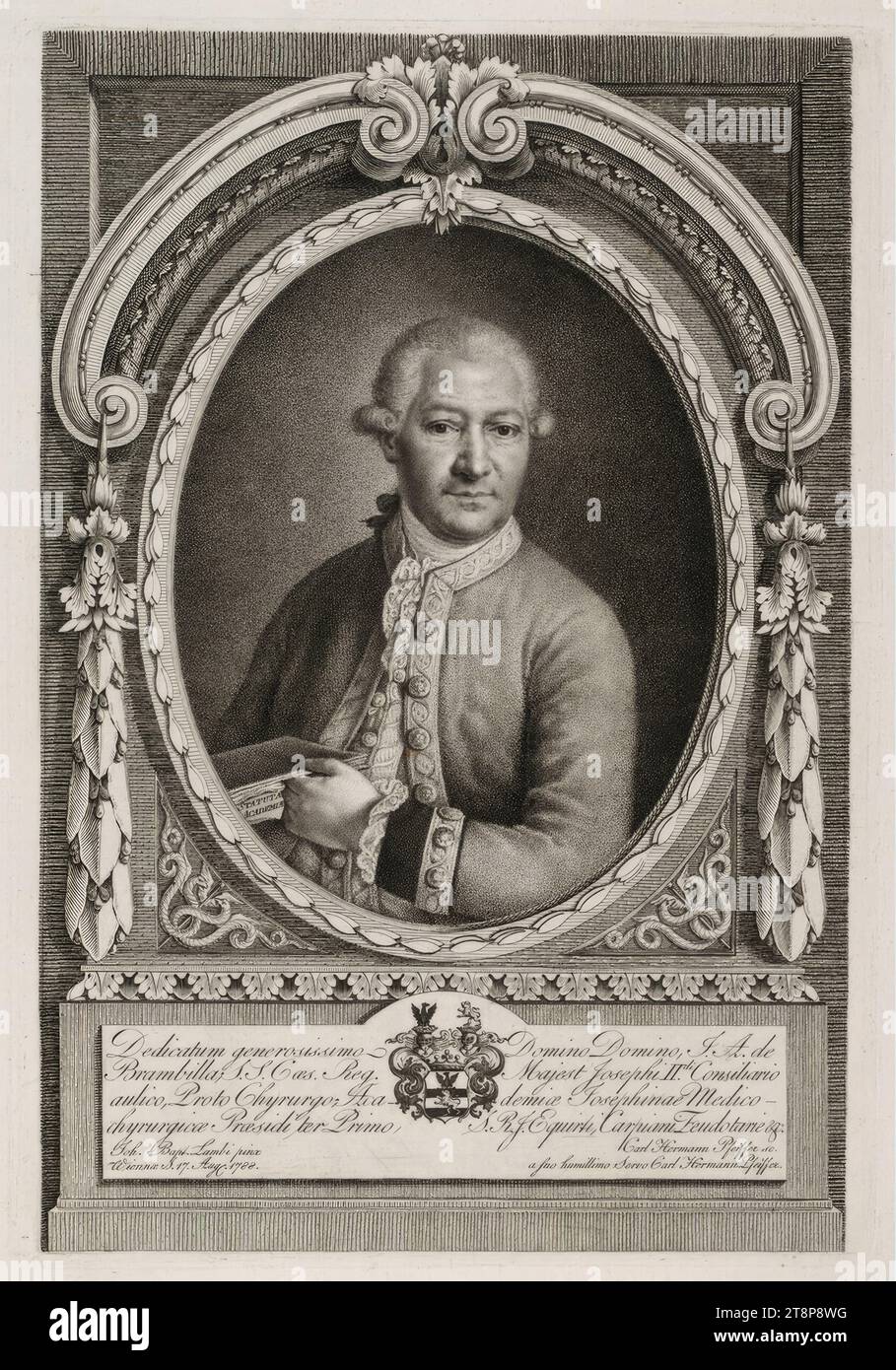 J. A. von Brambilla, Carl Hermann Pfeiffer (Allemagne, 1769 - 1829), 1788, gravure sur cuivre, gravure, feuille : 31,8 x 22,6 cm Banque D'Images