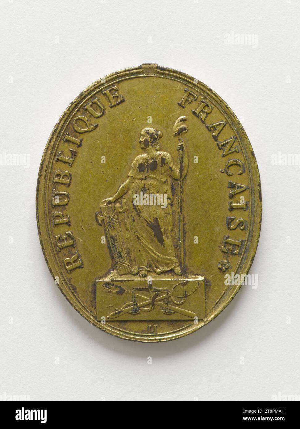 Insigne de fonction de juge à la Cour d'appel, Ameleing, Medal Engraver, Numismatic, insigne, dimensions - travail : hauteur : 3,8 cm, largeur : 3,2 cm, poids (taille du type) : 16,84 g. Banque D'Images