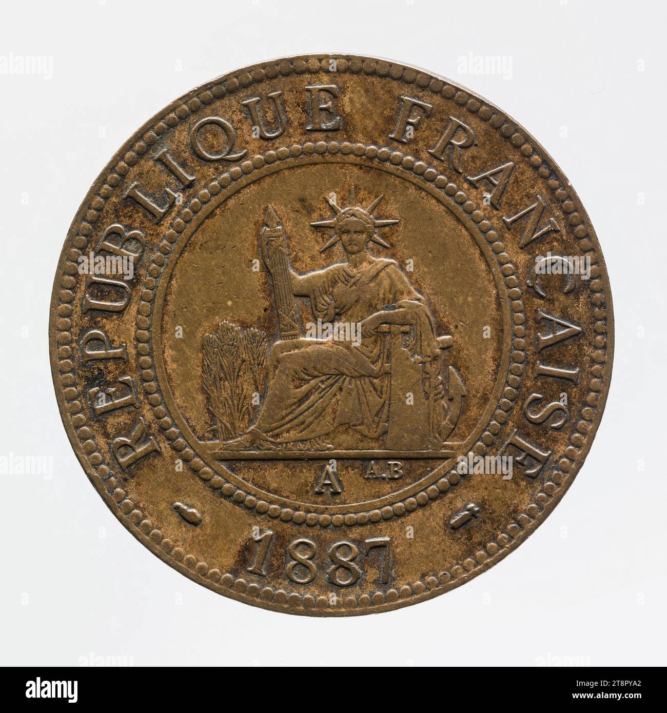 Pièce de 1 centime en bronze d